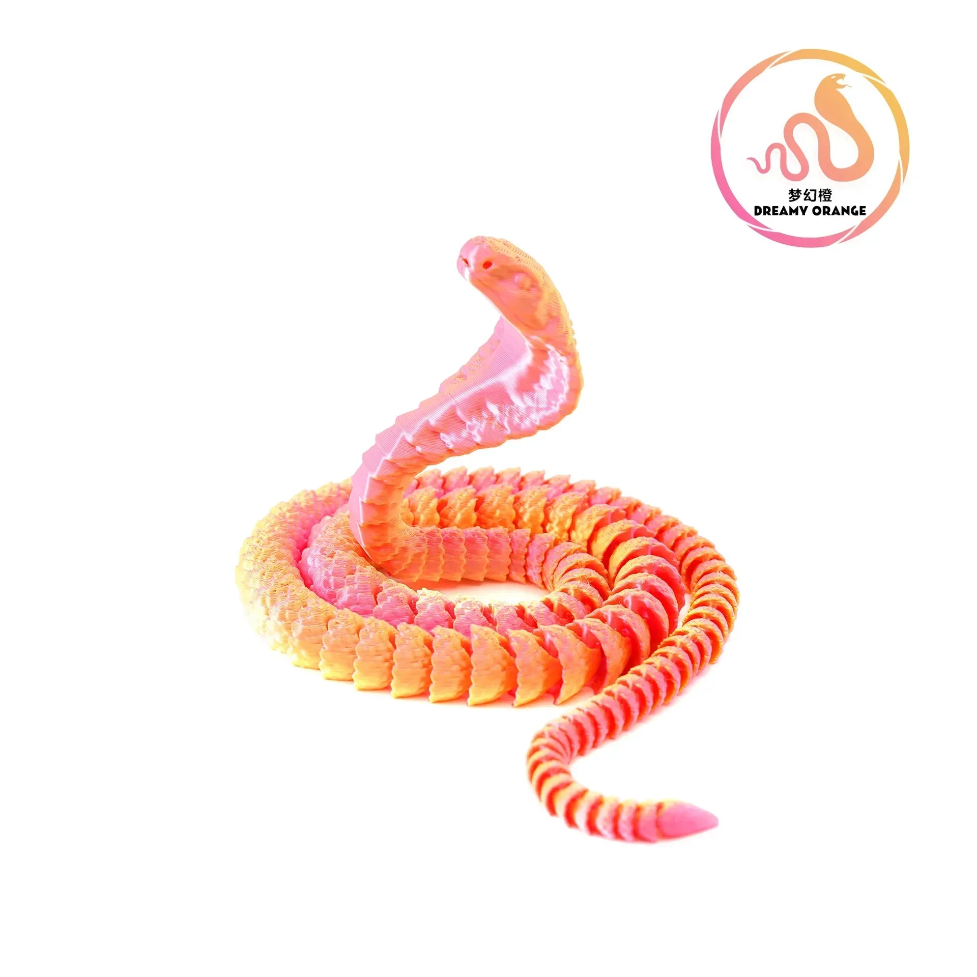 25cm 3D Printed Snake 3D Printed Figure Desk Accessories Toy for Kid 3D Printed Dragon Room Desktop Ornament Office Accessories Oasis Select A5