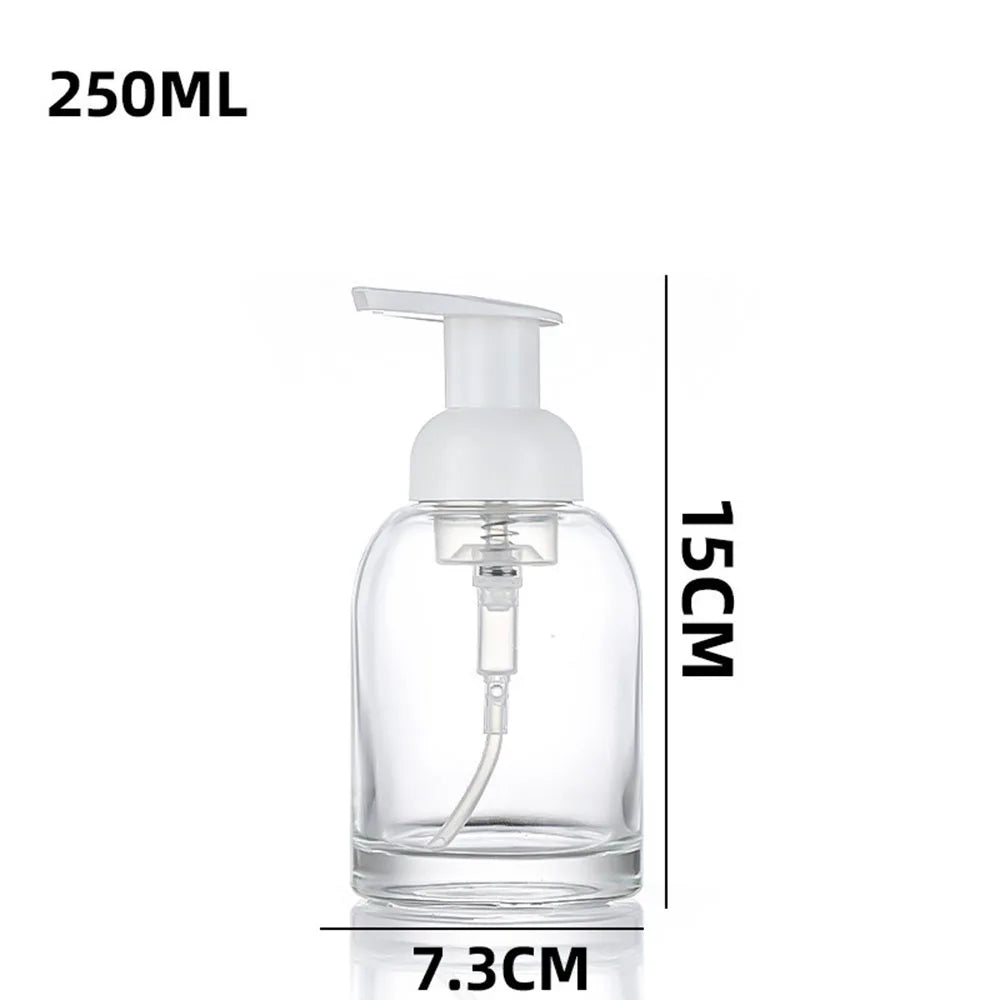 Glass Foam Pump Bottle 250ml & 375ml | Refillable Dispenser