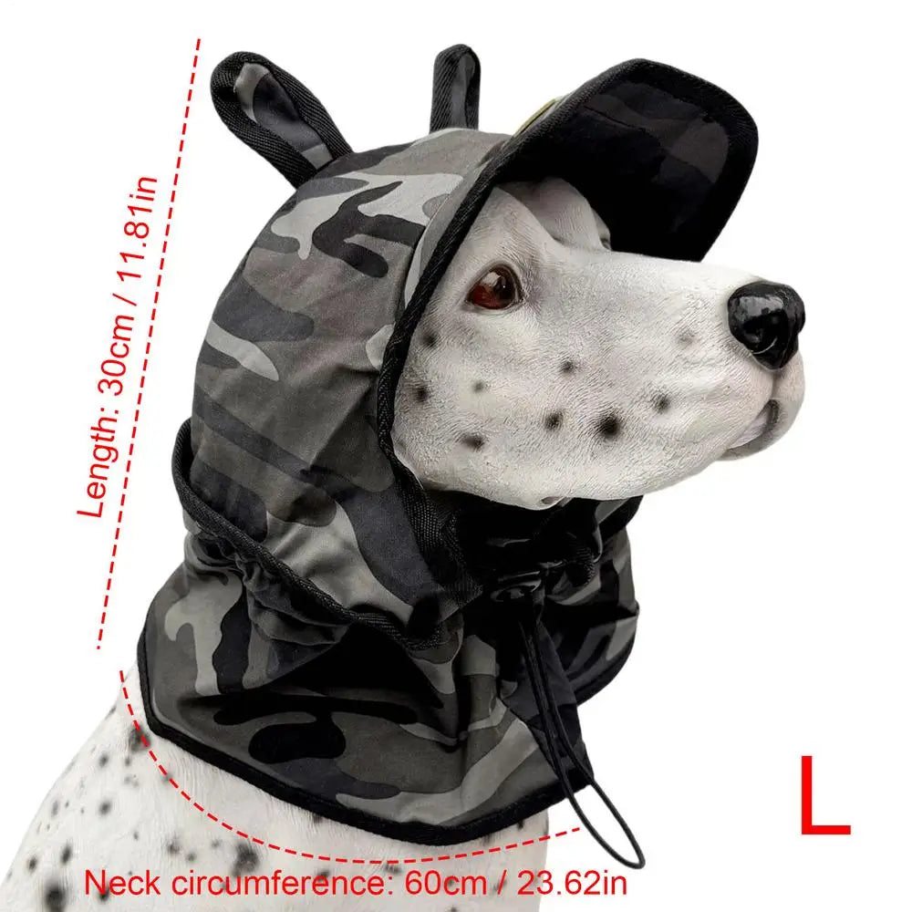Dog Sun Hat Outdoors Walking Dog Windproof Sun Protection Sun Hat Pull Drawstring Adjustable Bucket Hat Sun Shade Pet Supplies Oasis Select L