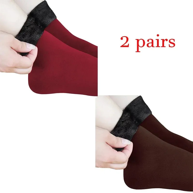 Women Winter Socks Hermal Cashmere Wool Warm Thicken Thermal Snow