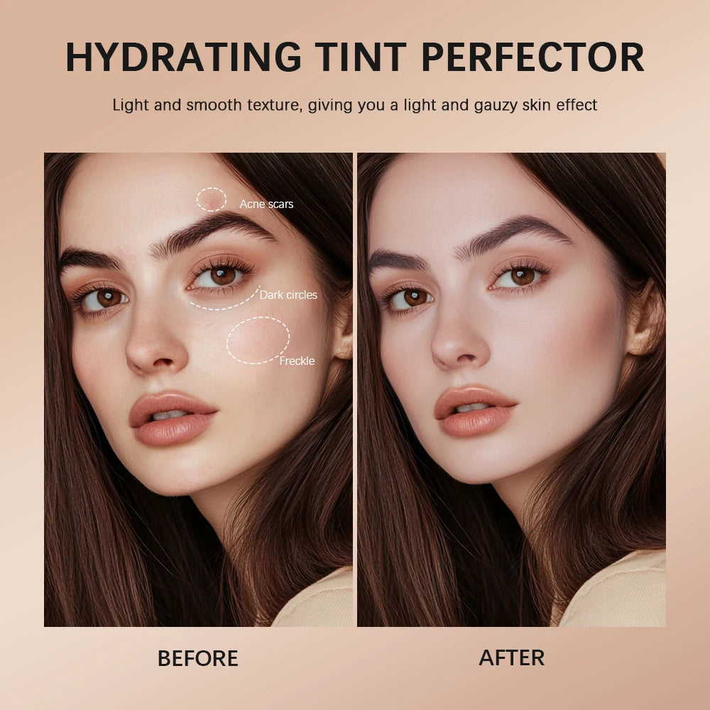 Strong Coverage Tinted Hydrator Cream Lightweight Concealer Even Skin Tone Semi-matte Finish Natural Moisturizes Face Cosmetics Oasis Select