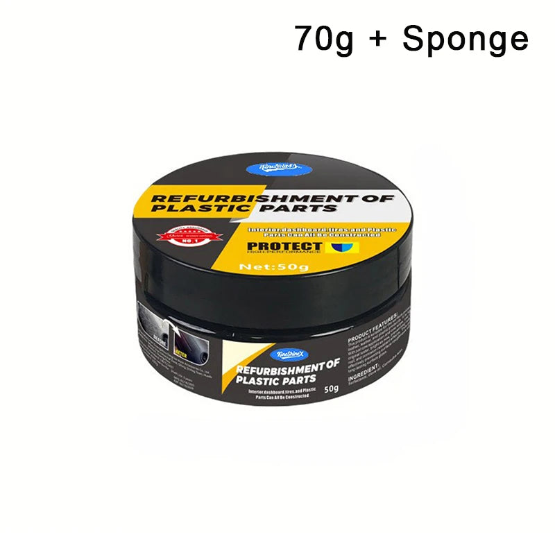 Automotive Plastic Repair Agent-Interior And Exterior Plastic Polishing Wax Scratch Repair Anti-Aging Cream Suitable For Tires Oasis Select A2