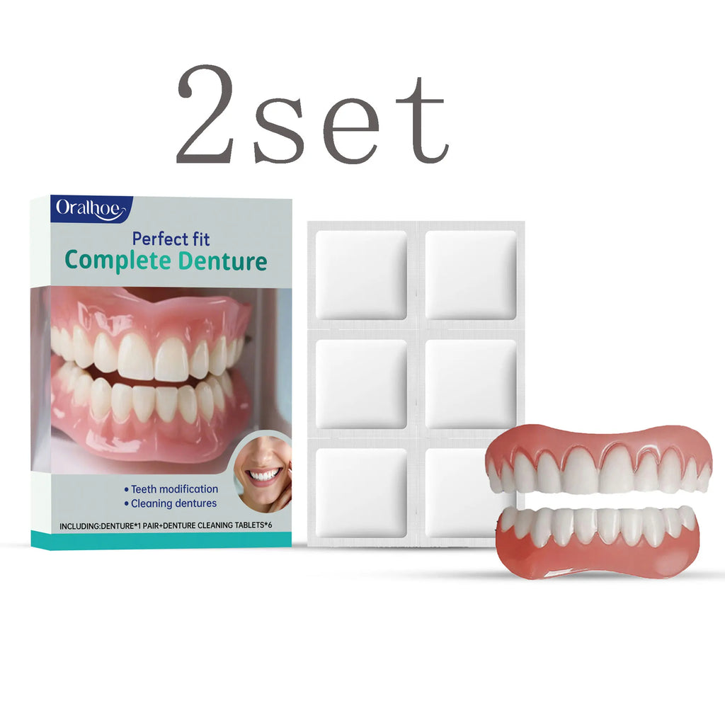 Denture Care & Cleaning Kit, Cleansing & Maintenance, Comfortable Wear, Smile Beauty Enhancement, Perfect for Daily Use Oasis Select 2set