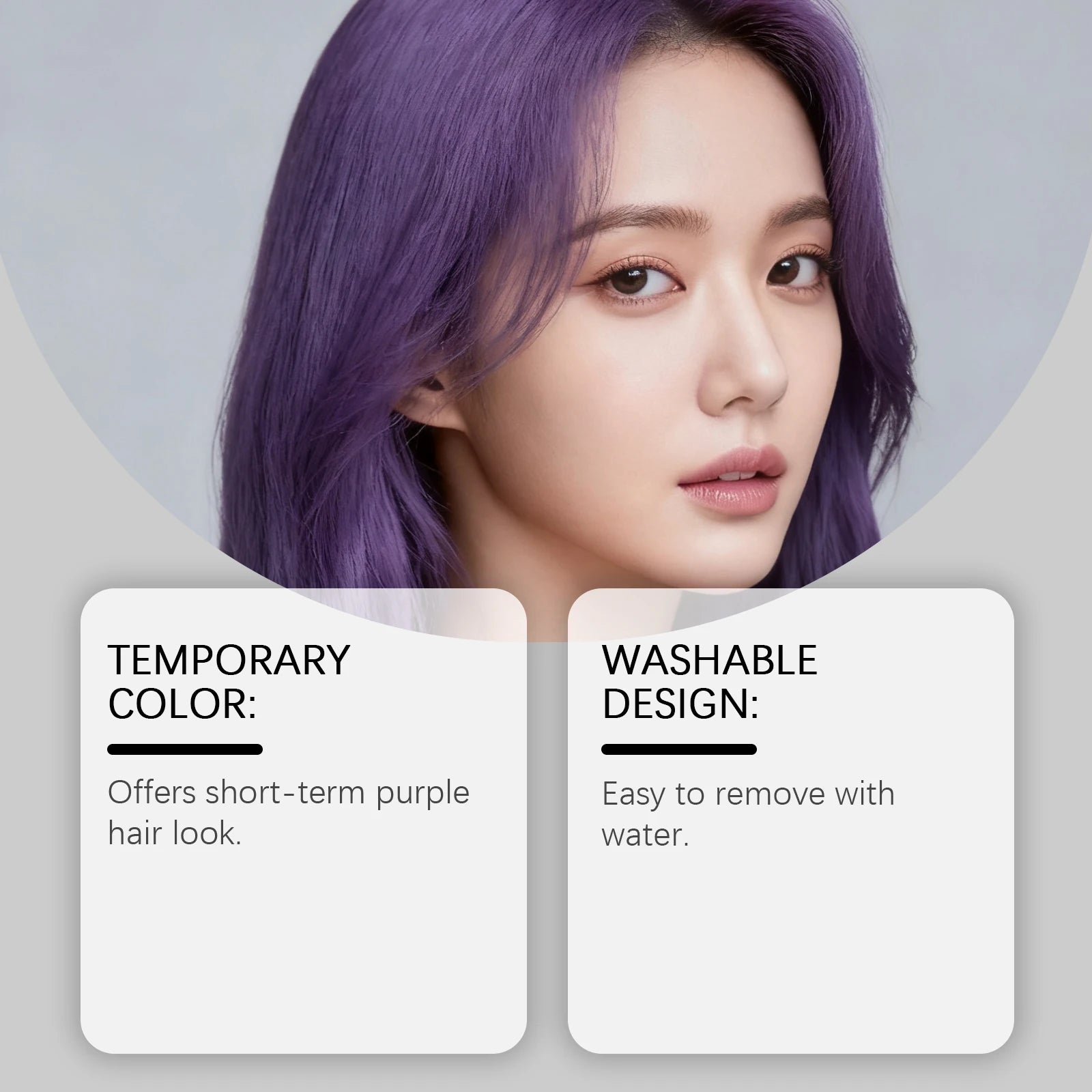 Purple Temporary Hair Color Wax – Wash-Out Dye for Men & Women Temporary Hair Color Wax Oasis Select