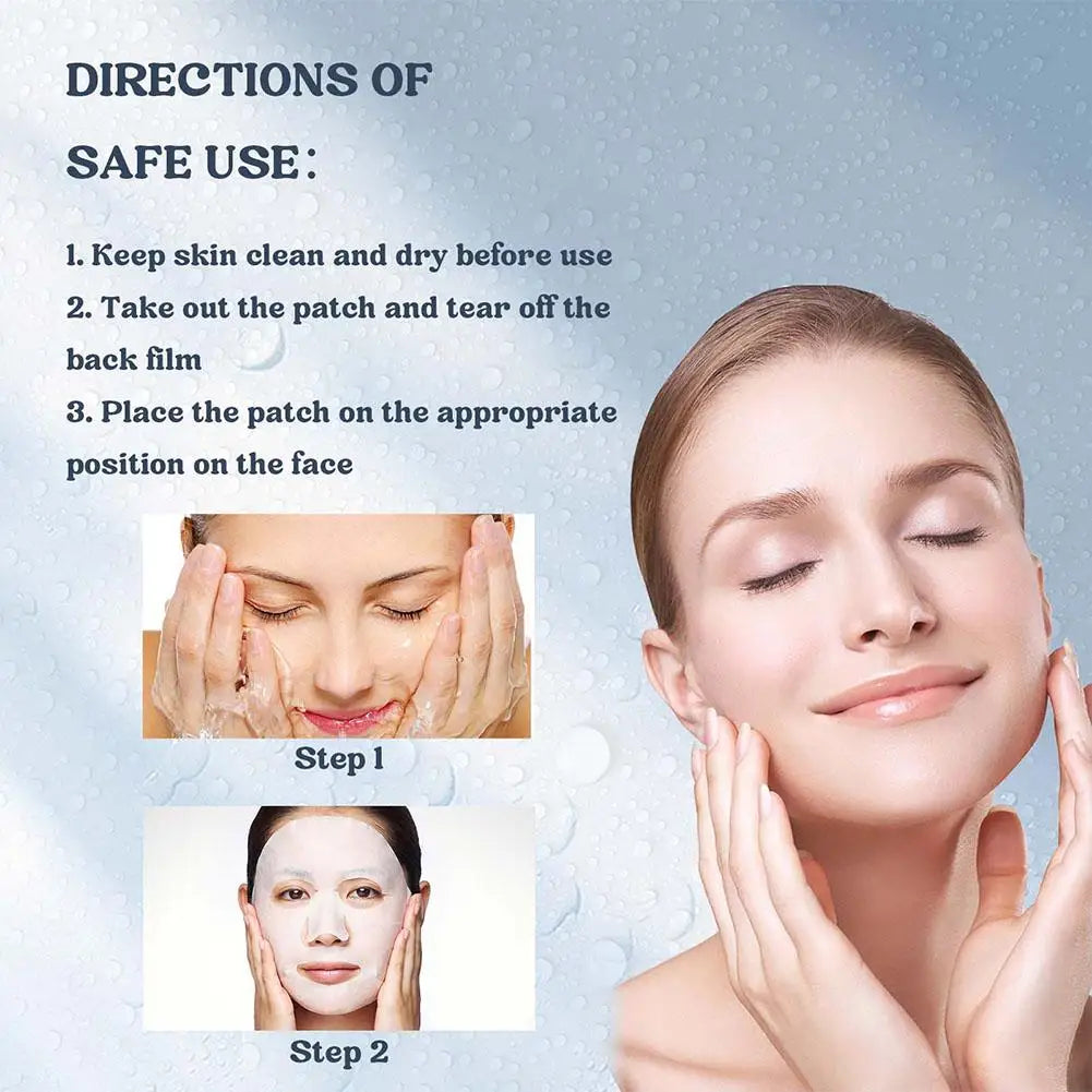 1PC /4PCs Collagen Facial Mask Moisturizing Anti Wrinkle Fine Lines Brightening Firming Hydrating Mask Wrap Face Shrinking Pore Oasis Select