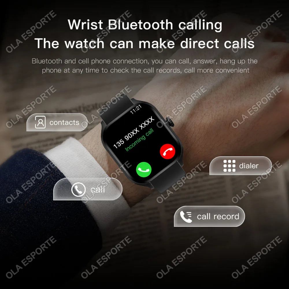 Ola Esporte 1.85" Smart Watch – Bluetooth Call & Fitness Tracker