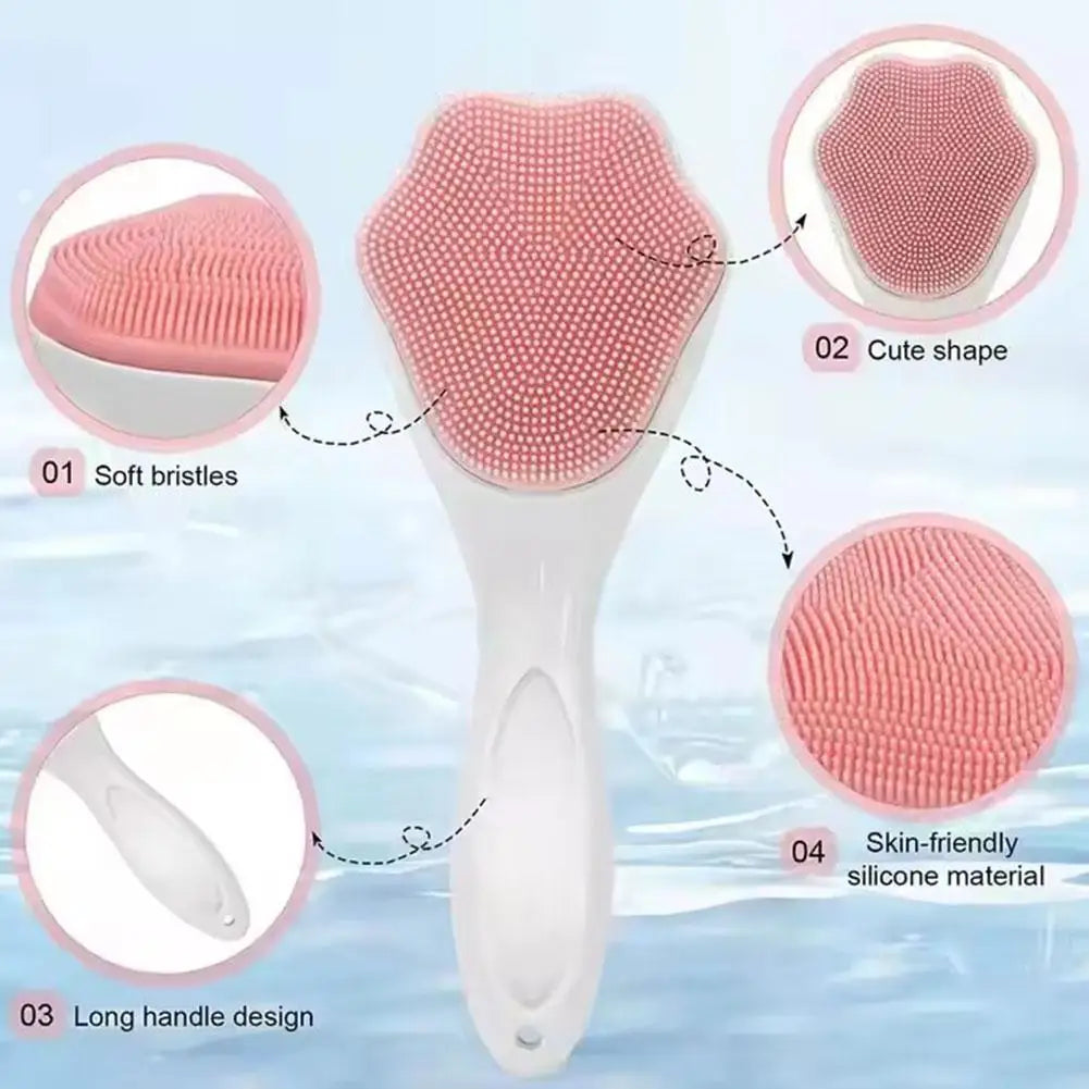 Silicone Face Scrubber & Exfoliator Brush – Deep Pore Cleanse Facial Cleansing Brush Oasis Select