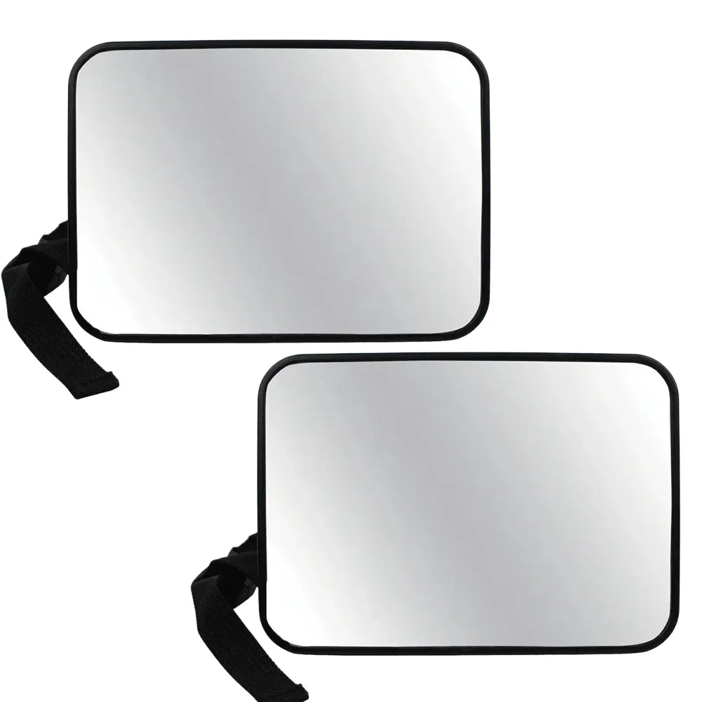Universal Wide View Adjustable Car Seat Baby Mirror Headrest Mount Safety Monitor Interior Back Rearview for Infant Child Oasis Select 2pcs