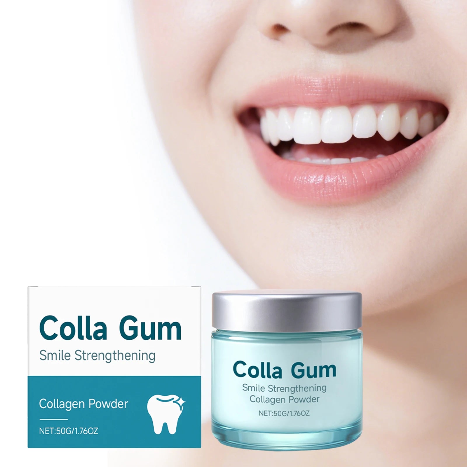 Collagen Tooth Powder – Whitening & Daily Oral Care 50g Tooth Powder Oasis Select 3boxed
