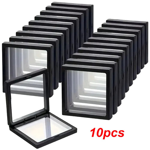 10 Pieces, Transparent Floating Display Box, Plastic Film Jewelry Packaging Box, Jewelry, Necklaces, Rings, Coins, Insect Dried Oasis Select