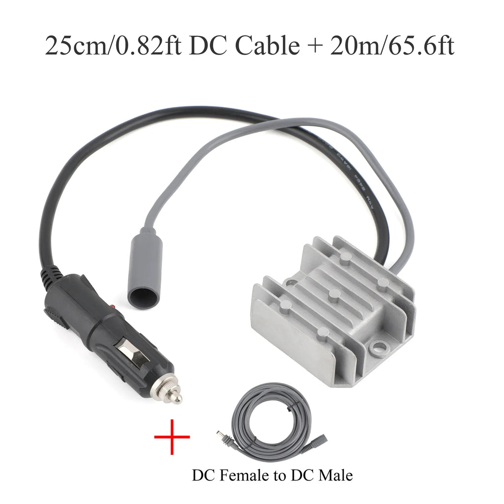 MINI 12/24V to 30V 3.5A For Starlink extension cable DC male to female 3/5/10/20m + DC power converter car charger to DC female Oasis Select DC 25cm and 20m M-F 12V 24V 30V