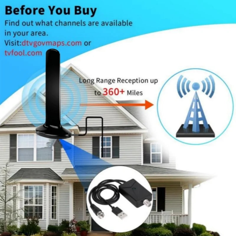 Product name: 2026 new brand ultra-high definition indoor high definition digital TV antenna-200 miles long distance reception-s Oasis Select