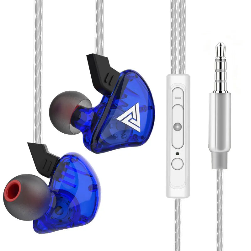 QKZ CK5 Wired Earphones In-ear Headphones Mic Volume Control Hifi