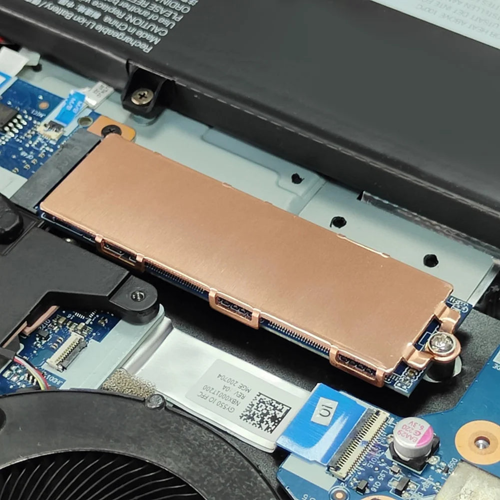 M.2 NVMe SSD Copper Heatsink with Thermal Pads – 2280 Laptop SSD Heatsink Cooler Oasis Select
