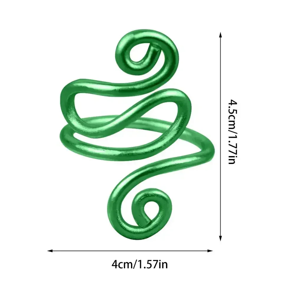 Adjustable Knitting Crochet Loop Ring Knittied Yarn Guide Hook Finger Faster Holder Thimble Crocheters Thread Ring Sewing Tools Oasis Select Green