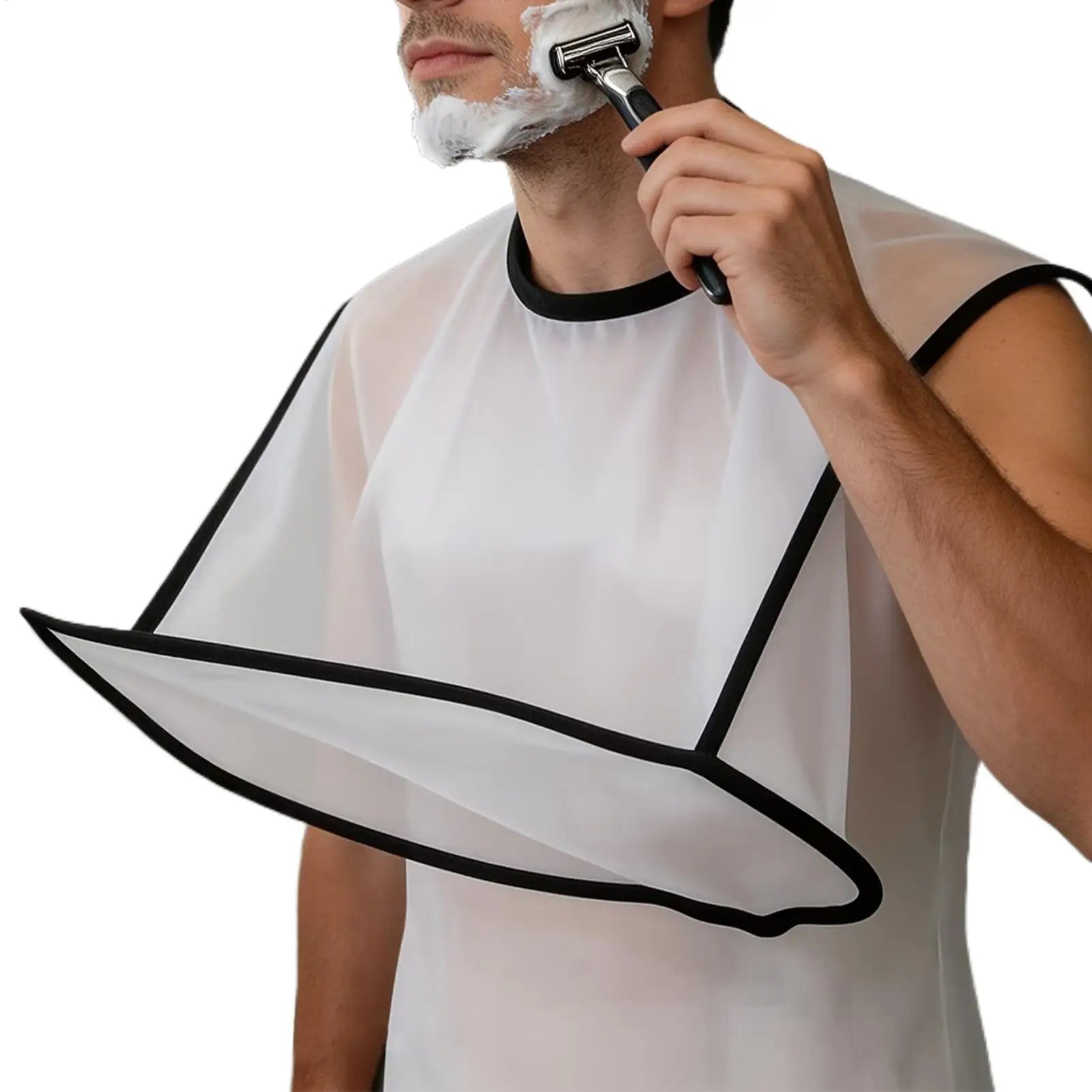 Shaving Apron for Men Mustache Shaving Apron Household Beard Hair Catcher for Men Fathers Husbands Boyfriends Barbers Groomers Oasis Select