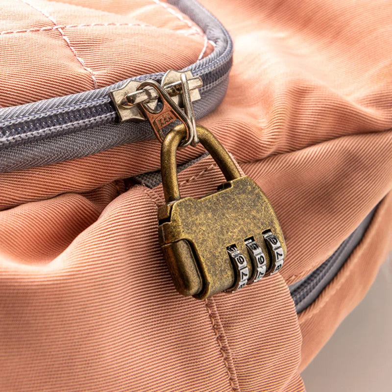 Alloy Zine Password Locks Vintage Antique Chinese Old Style Jewelry Chest Box Code Password Lock Padlock Small Oasis Select