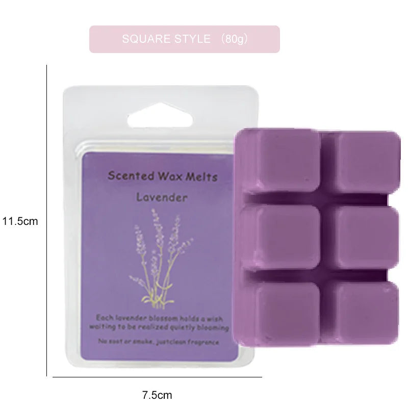 Fragrant Wax Block Solid Essential Oil DIY Material Rich Incense Sandalwood Fragrance Premium Spices Relaxing Meditation Aroma Oasis Select Lavender 1 box