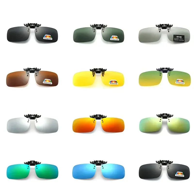 Polarized Sunglasses Clips Glasses Clip Driving Night Vision Eyeglasses UV400 Outdoor Shades High Definition Sun Glasses Clips Oasis Select