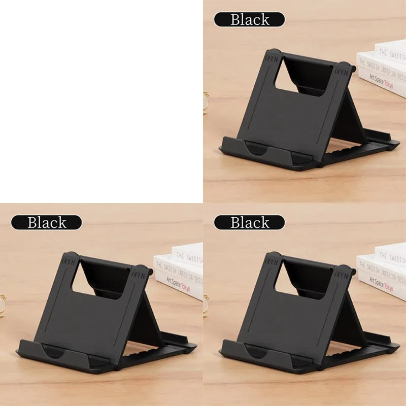 1/2/3/4pcs Table Phone Holder Folding Bracket Adjustable Desktop Stand Universal Phone Tablet Stand For IPad IPhone Samsung Oasis Select 3pcs Black