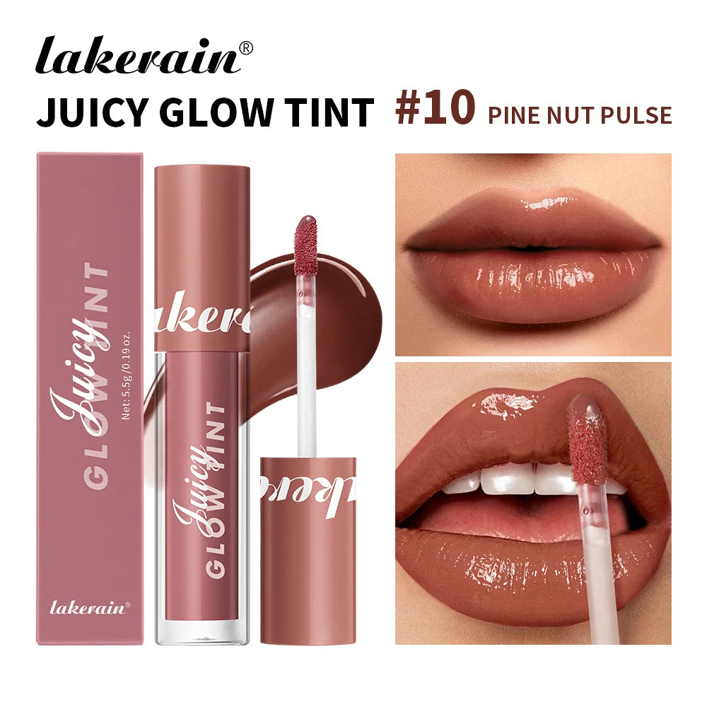 ibcccndc Mirror Lip Gloss Tint – Long-Lasting & Moisturizing Lip Gloss Oasis Select 10 Pine Nut Pulse
