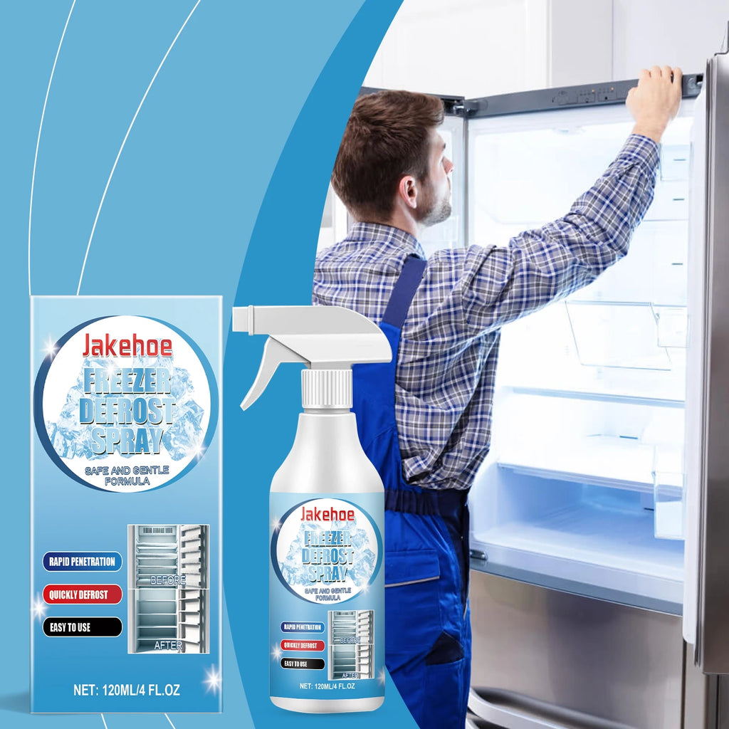 Jakehoe Freezer Defrosting Spray Ice Removal Deodorization Fast Acting For Refrigerator Ice Maker Household Multi-Purpose Spray Oasis Select