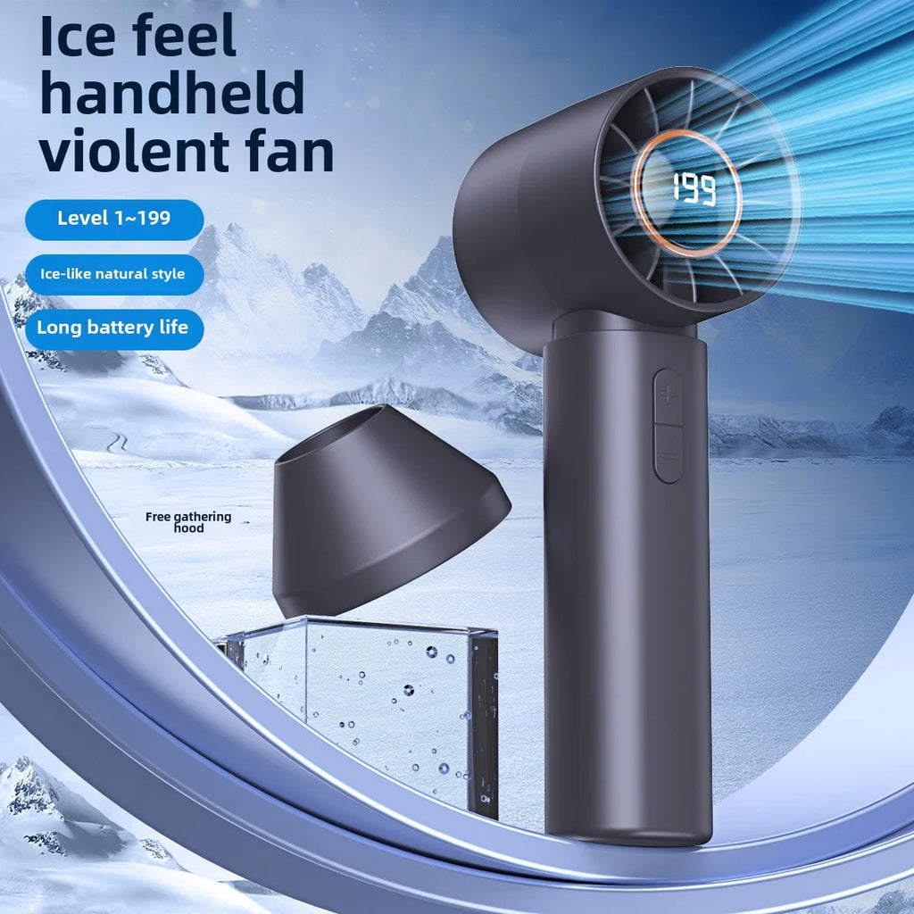 URGGU Bladeless Turbo Fan – USB Rechargeable Handheld & Desktop