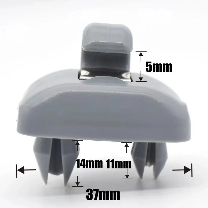 2Pcs Car Sun Visor Clip Gray Interior Hanger Hook Clip Bracket for Audi A1 A3 S3 A4 S4 Allroad A5 S5 Q3 Q5 8U0857562A Grey Oasis Select