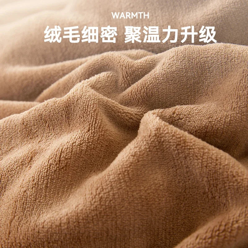 Warm Comforter with Milk Velvet in Winter Thickened Warm Comforter with Double Side Velvet Antibacterial Quilt Oasis Select