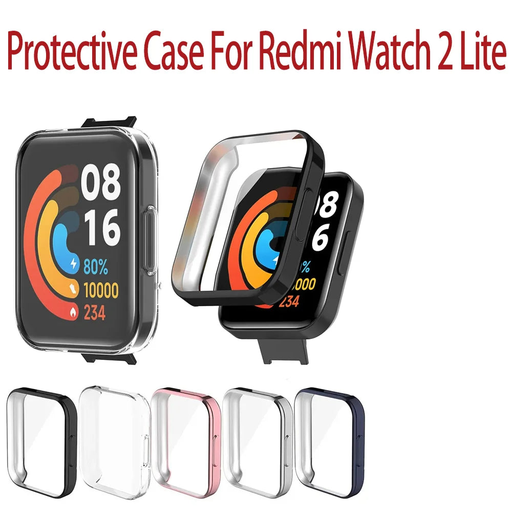 TPU Case for Redmi Watch 2 Lite – Full Screen Bumper Cover Smartwatch Case Oasis Select