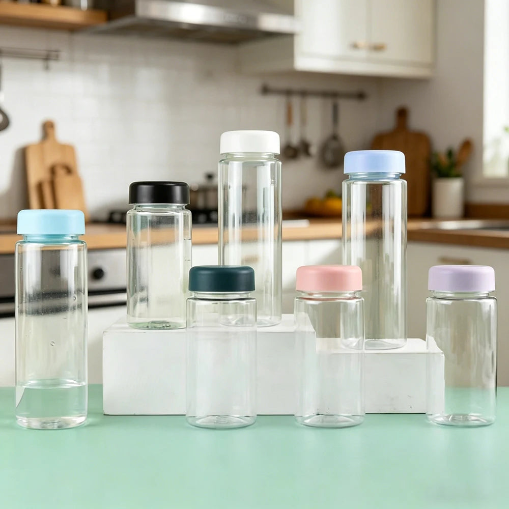 500ML Transparent Water Bottle, Portable Water Cup with Strap for Outdoor Sports Fitness, Travel Fashion Bottle Water Bottle Oasis Select