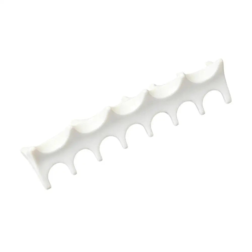 Soft Silicone Nail Pen Holder Brush Rack Shelf UV Gel Brush Display Stand Makeup Painting Pen Rest Organizer Nail Art Manicure Oasis Select white