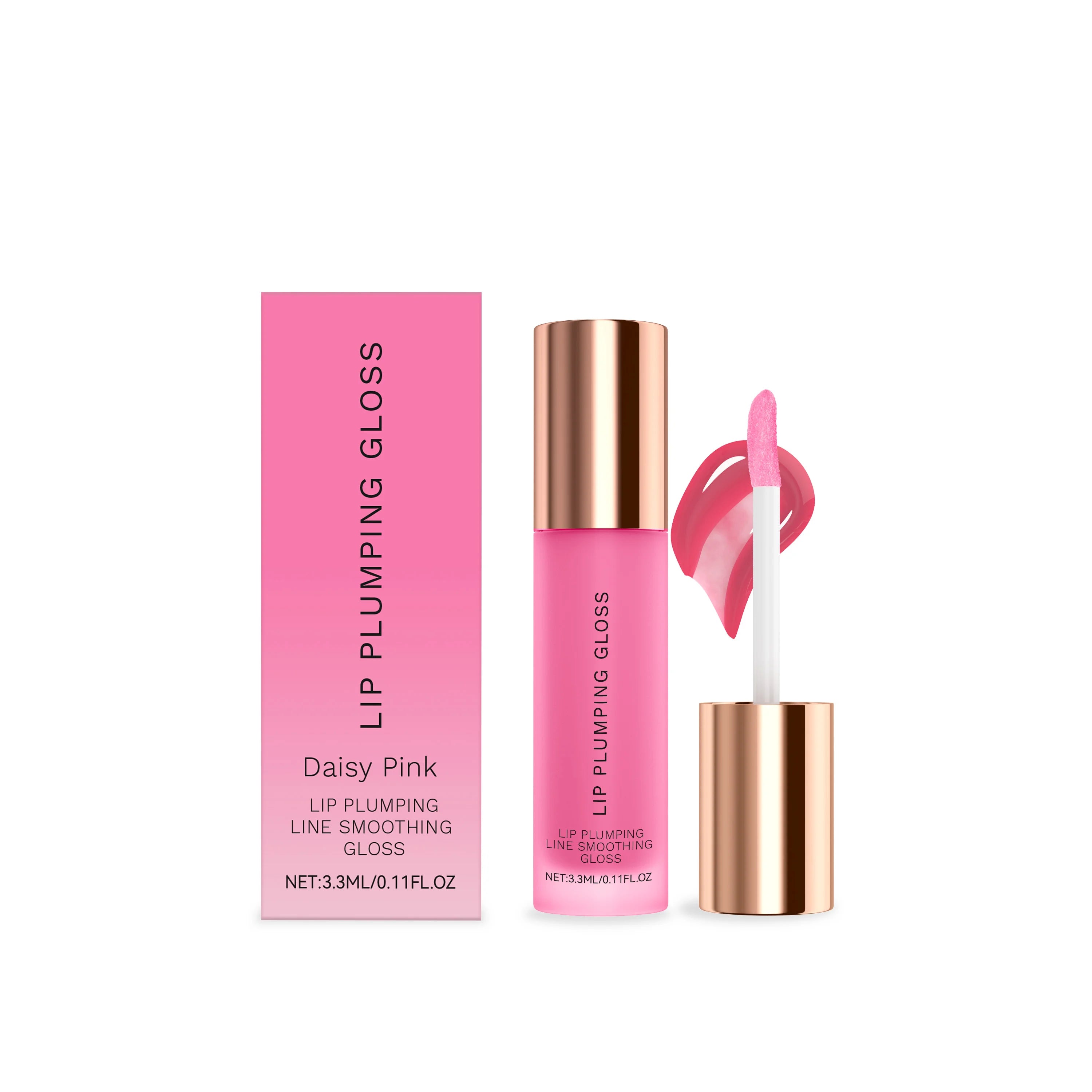 Water Light Lip Gloss – Hydrating Plumping Multi-Color Shine Lip Gloss Oasis Select Daisy Pink