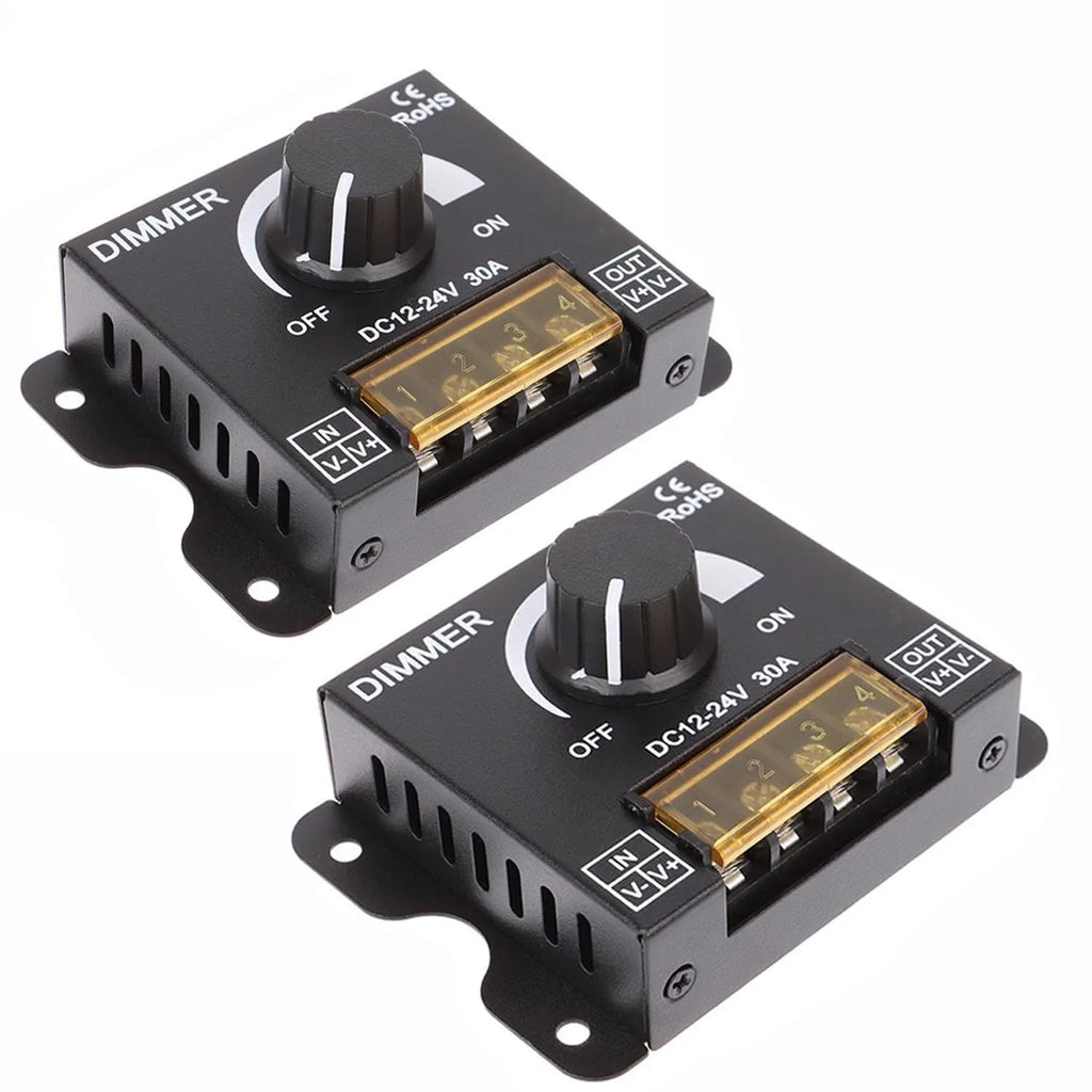 LED Dimmer 12V 24V For LED Strip 12V-24V 30A LED Light Regulator Adjustable Controller For SMD 2835 5050 LED Light Strip Oasis Select