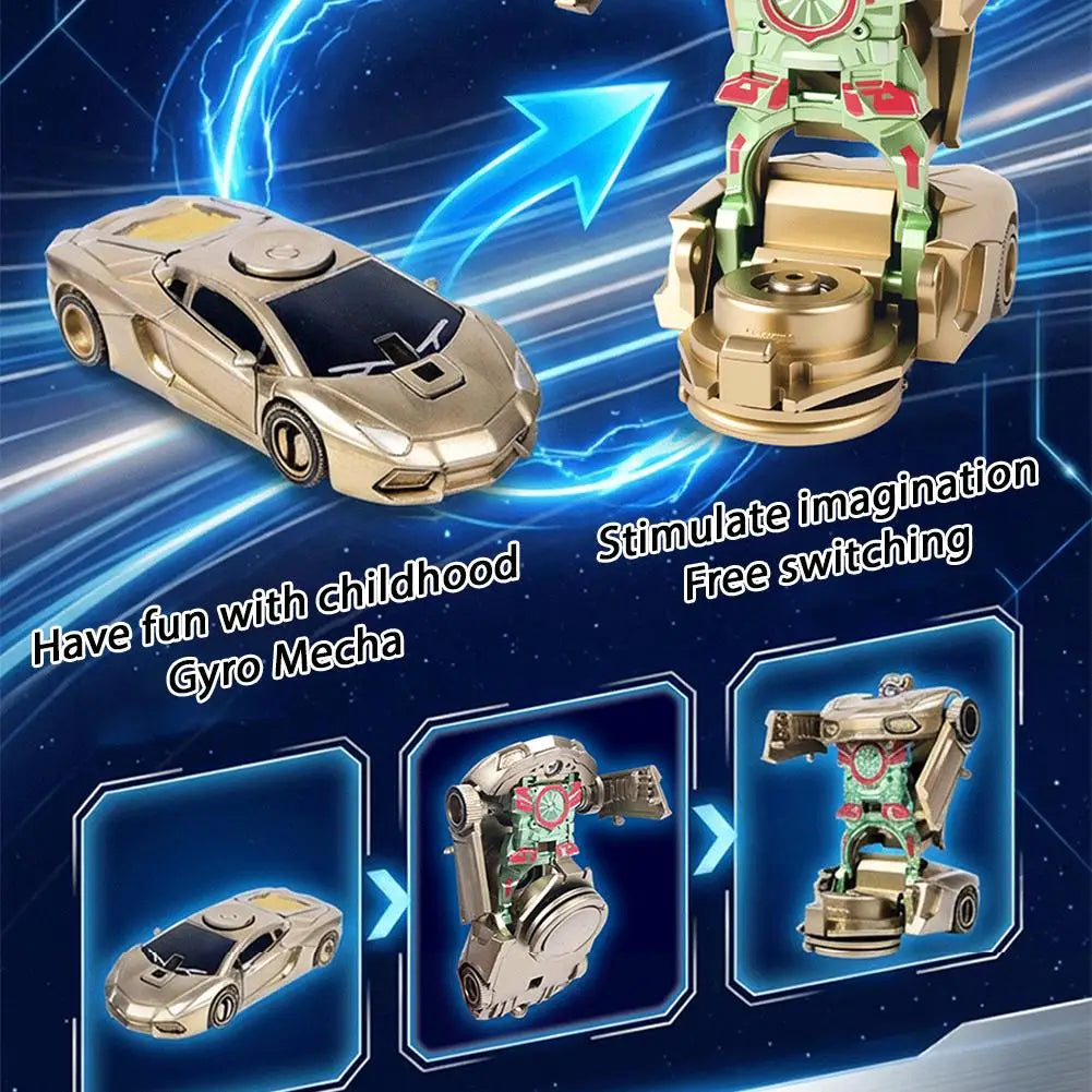 2-in-1 Transforming Robot Car Fidget Spinner Toy | Adults & Kids