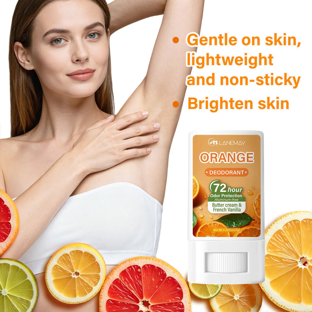 Aluminum-Free Deodorant Stick – Orange Buttercream & Vanilla