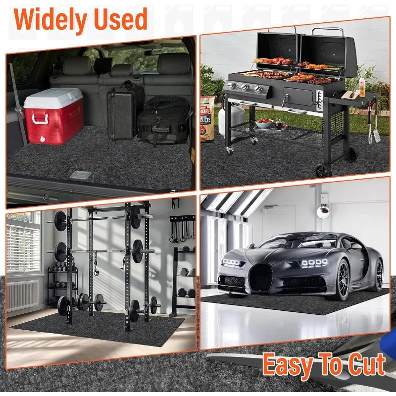 Oil Drip Mat Durable Reusable Washable Waterproof Back Garage Oil Spill Mat Prevent Oil Drain Pan Spills Under Car Oil Leak Mat Oasis Select