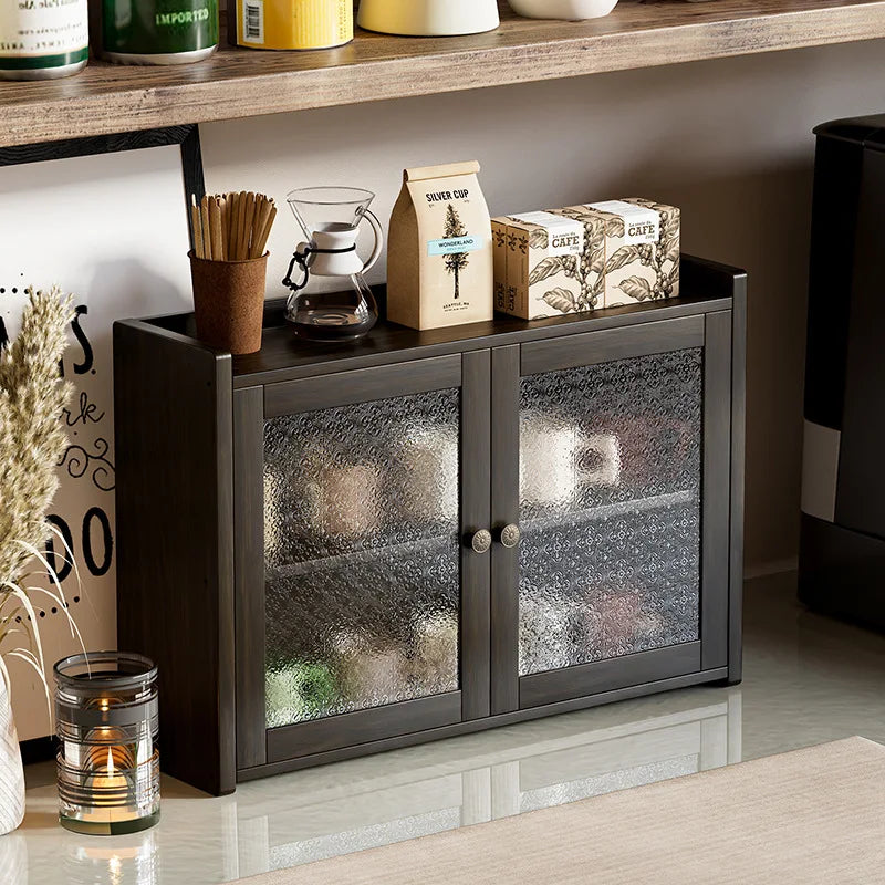 Desktop cup holder Shelf Dining table Cup storage rack Tea cup Coffee cup Tea set Storage cabinet Dust proof Table shelf Oasis Select