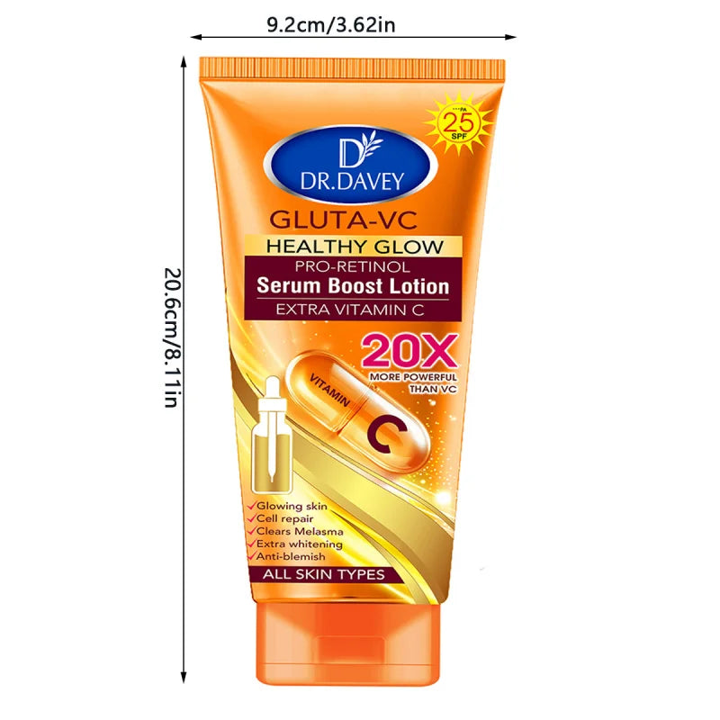 DR.DAVEY Gluta-VC Body Lotion 300ml | Moisturizing & Brightening