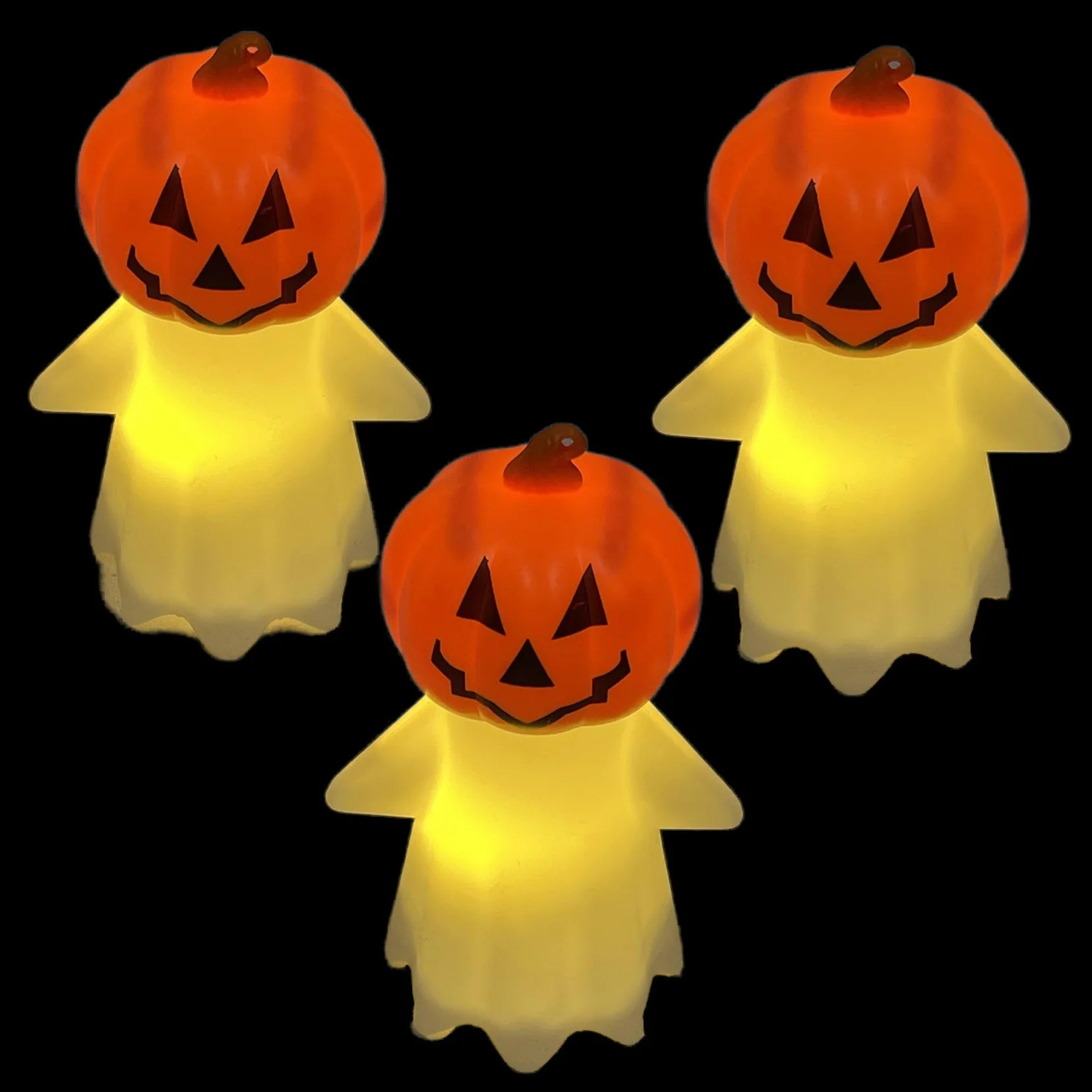 Halloween Glow Warm Yellow Light Glow Pumpkin Ghost Light Cute Ghost Night Light Oasis Select