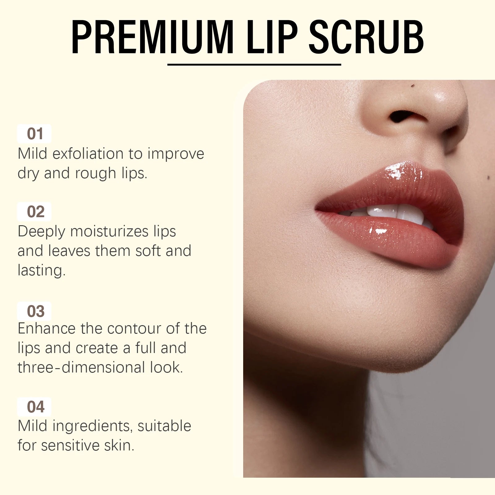 Brown Sugar Lip Scrub – Exfoliate, Moisturize & Smooth Lips Lip Scrub Oasis Select