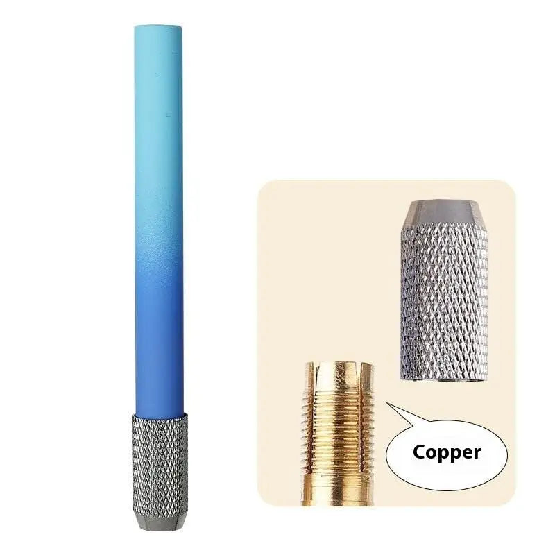 1Pcs Writing Metal Color Rod Adjustable Single Head Pencil Extender Holder Sketch School Painting Art Write Tool Oasis Select Blue