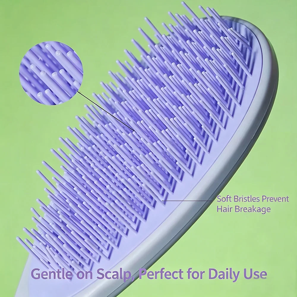 3-Color Comb For Combing Anti-Static Scalp Massage Comb Suitable For Both Dry And Wet Hair Anti-Tangle Styling Comb Oasis Select