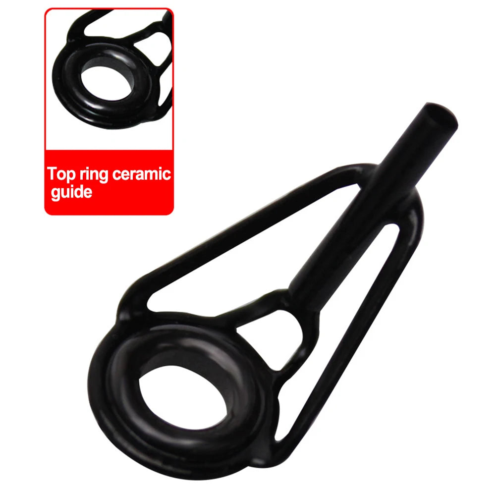 24pcs Tips Guide Tips Transparent Guides Line Rings Mixed Size Ring Rod Repair Kit Fishing Fishing For Lure Fish Rods Oasis Select