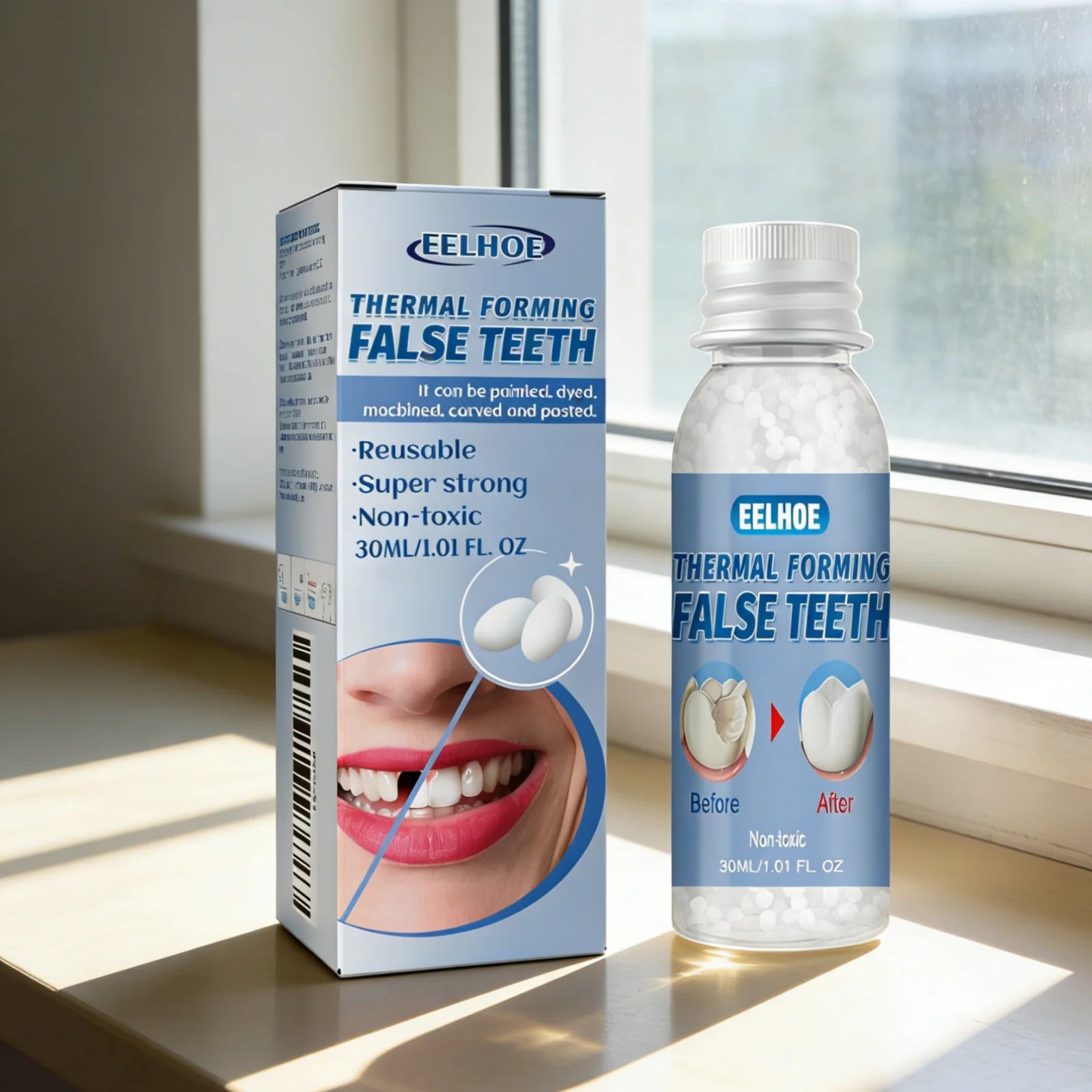 EELHOE Thermal Forming Temporary Tooth Repair Denture Beads Temporary Tooth Repair Oasis Select
