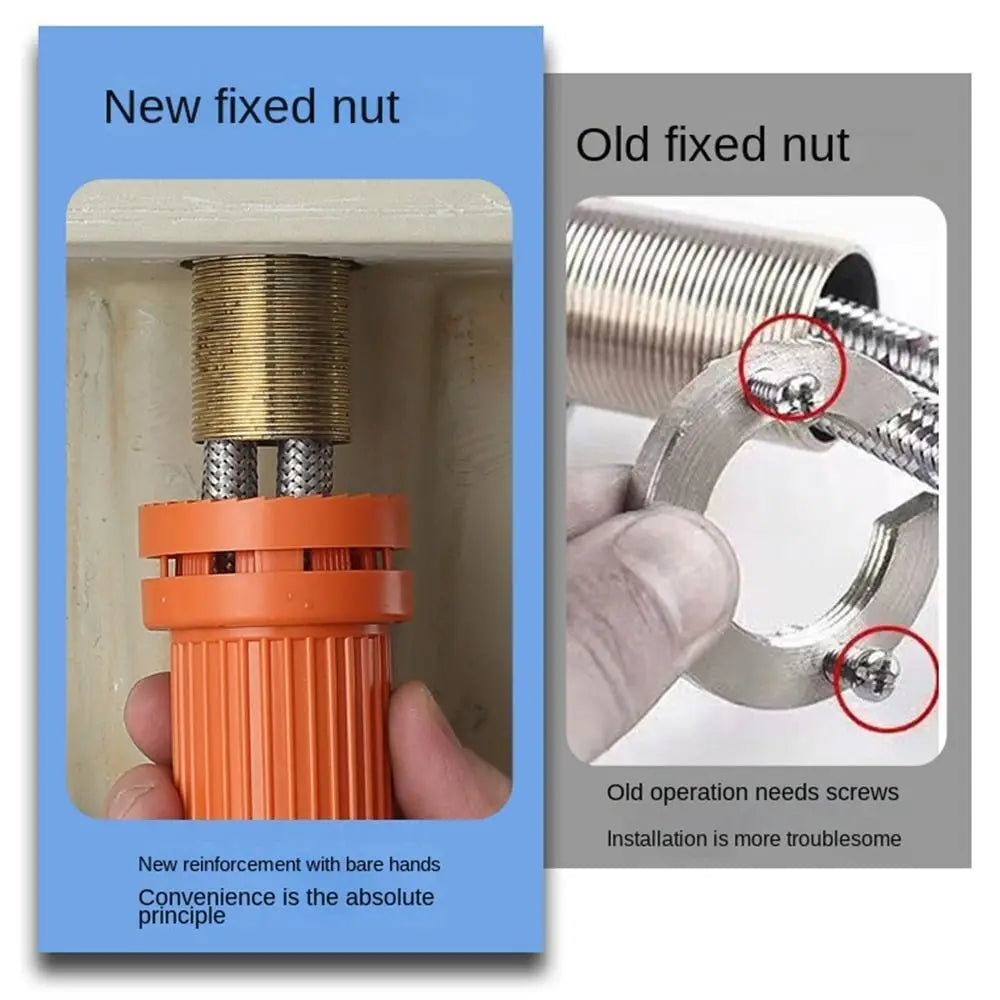 Faucet Fixed Base Wash Basin Fixation Foot Nut Tap Fastener for Kitchen Bathroom Sink Faucet Quick Install Repair Accessories Oasis Select
