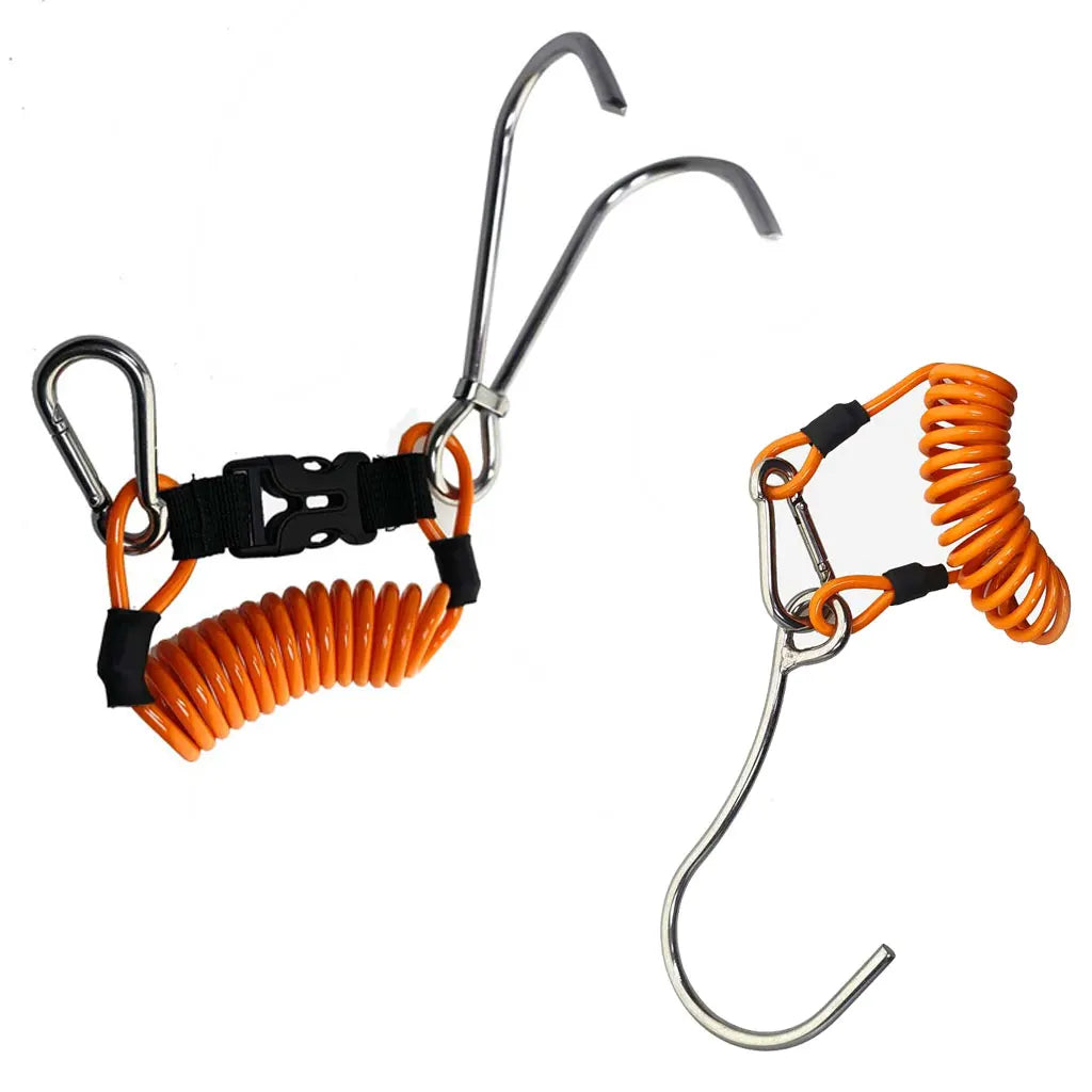 316 Stainless Steel Scuba Diving Tech Cave Double Single Reef Hook Diving Strong Currency Drift Hook Diver Safety Gear Oasis Select