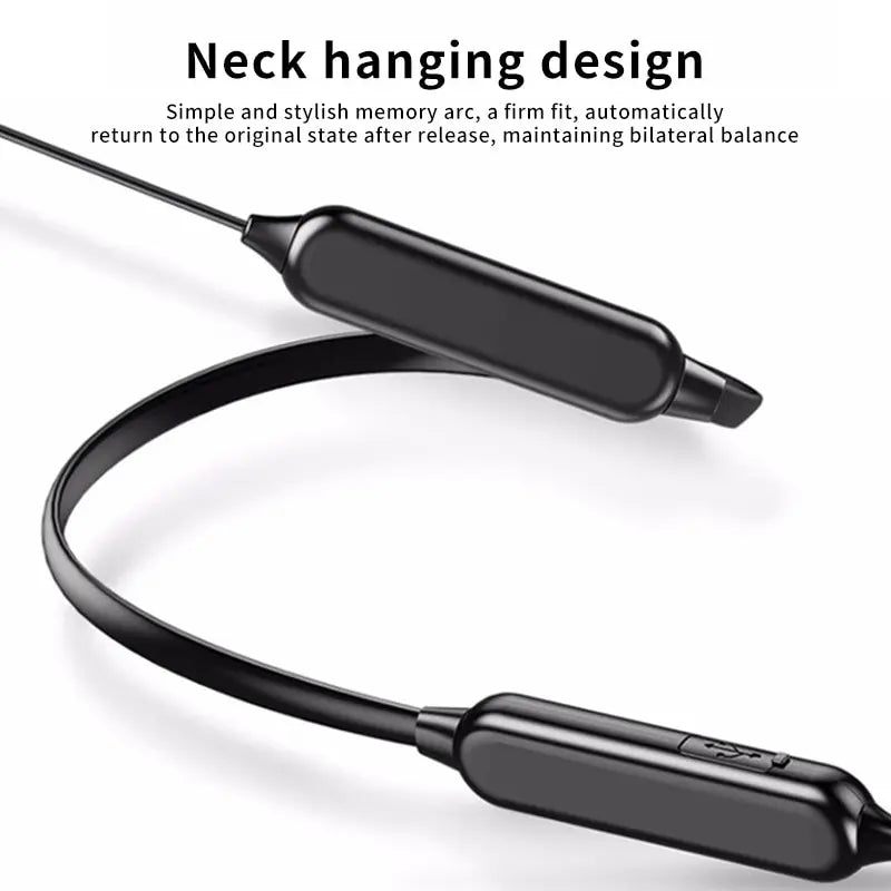 Wireless 9D Bluetooth Headset NeckHanging Stereo Noise Reduction Universal 5.0 Sports Headset Microphone Oasis Select