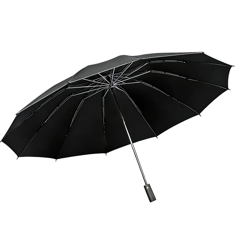 1pcs Auto Retractable Large Umbrella Heavy Rain Resistant Reverse Design Sturdy Thickened Structure for Daily Commute Oasis Select