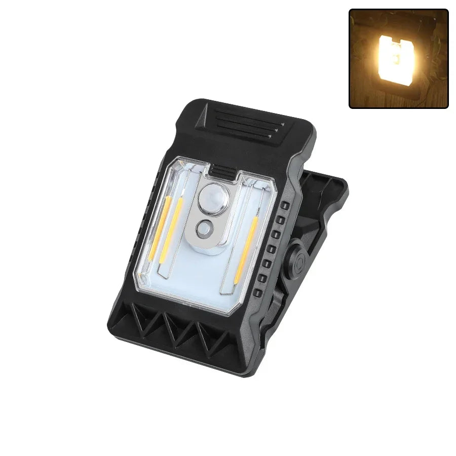 Outdoor Solar Clamp On Motion Sensor Lights Waterproof Work Light 3 Lighting Modes Camping Lamp Fence Walls Garage Led Lamps Oasis Select Clip-Warm LED lamp